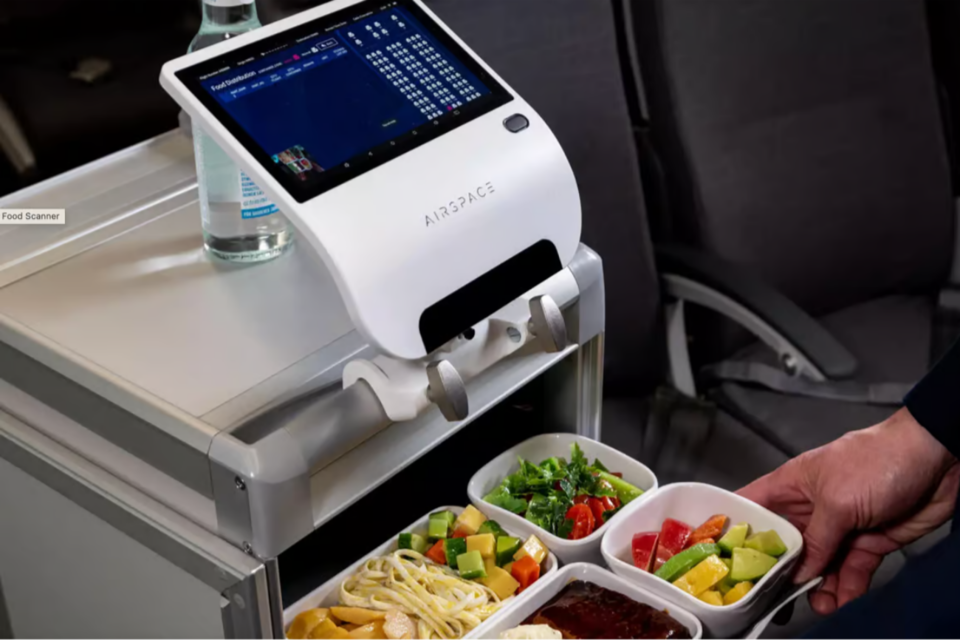 에어버스가 도입한 푸드 스캐너. (사진=에어버스)
