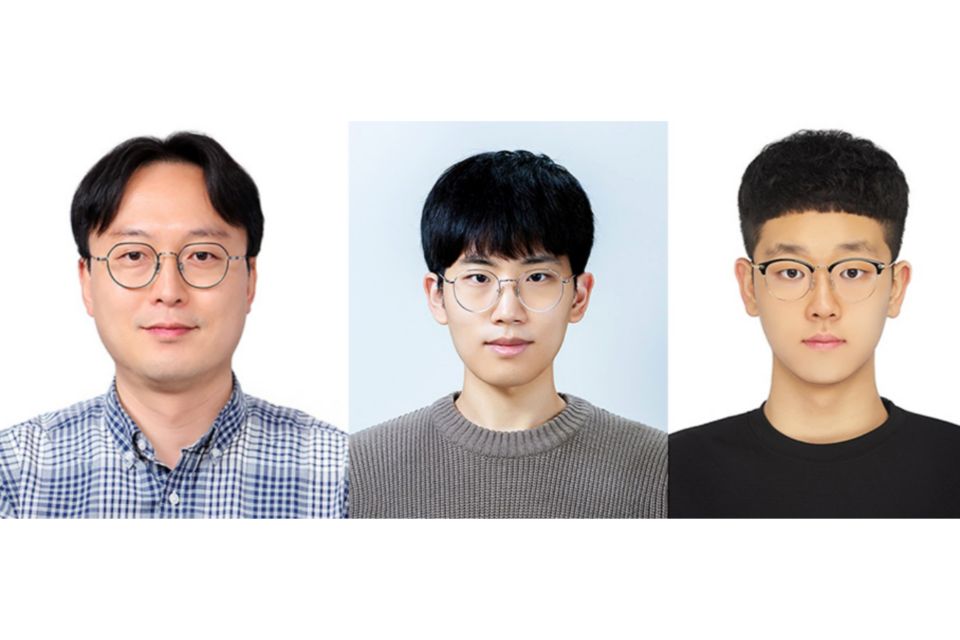 왼쪽부터 순서대로 김승준 교수, 오정석 박사과정생, 김승주 학부생. (사진=지스트)