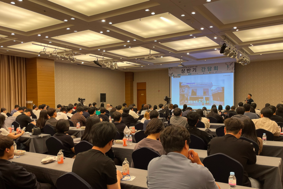 2024년 지역주도형 청년일자리 사업 상반기 간담회 현장 사진. (사진=전남정보문화산업진흥원)