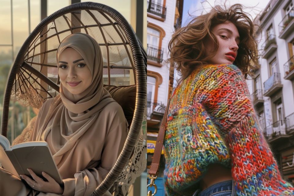 켄자 레일리(왼쪽)과 올리비아C. (사진=kenza.layli, 