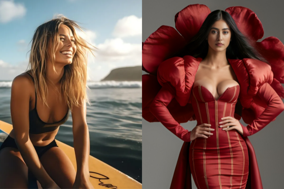 프랑스 국적의 AI 모델 앤 케르디(왼쪽)과 자라 샤타바리. (사진=annekerdi, zarashatavari 인스타그램)