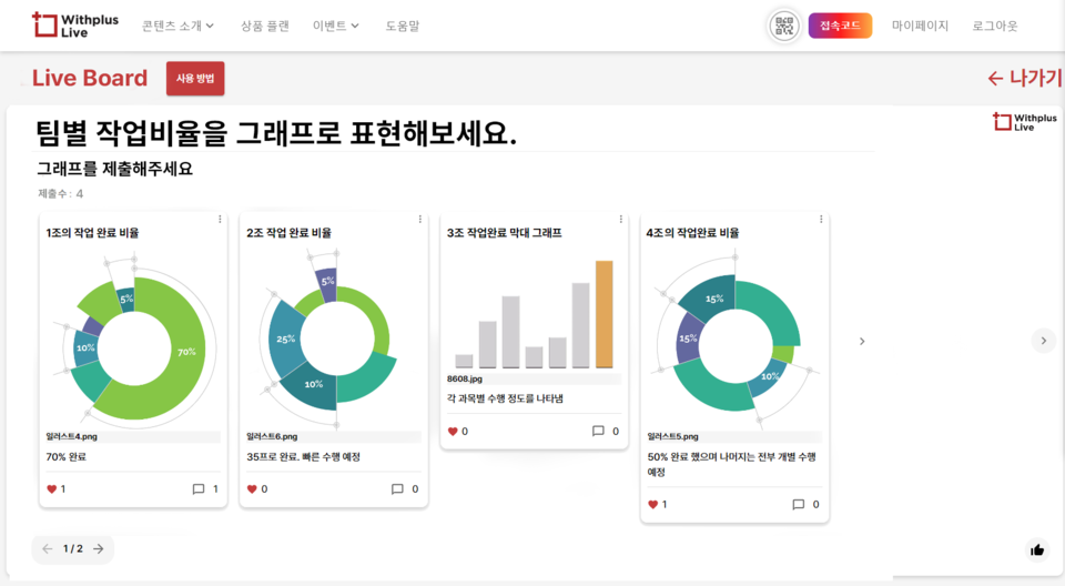 실시간 협업이 가능한 ‘위드플러스 라이브’. (사진=위드플러스)