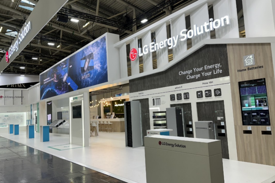 LG에너지솔루션 ‘인터배터리 유럽 2024’ 전시 부스. (사진=LG에너지솔루션)