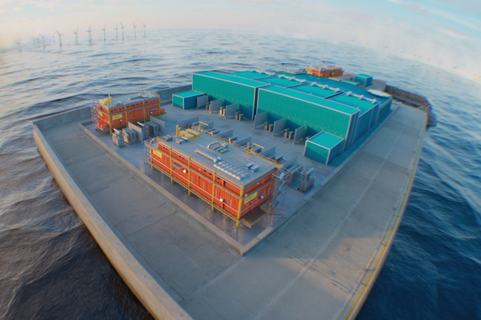 세계 최초 인공에너지 섬 ‘프린세스 엘리자베스섬’ 조감도. (사진=LS전선)