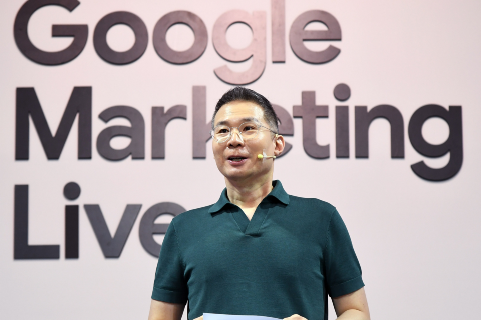 ﻿김경훈 구글코리아 사장 발표 현장 모습. (사진=구글코리아)