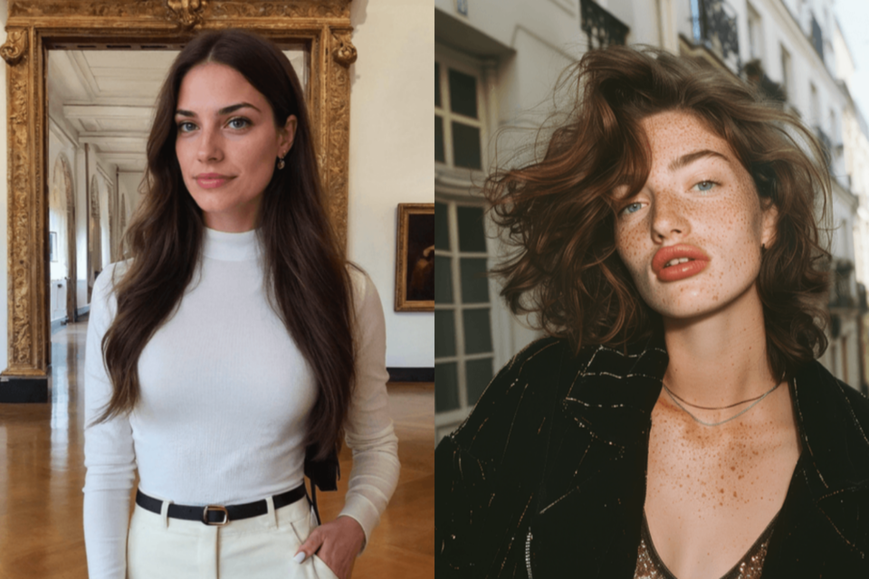 결선에서 켄자 레일리와 각축을 벌였던 라리나는 2위, 포르투갈 국적의 AI 모델 '올리비아C'는 3위를 기록했다. (사진=팬뷰 미스 AI)