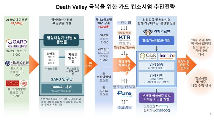 조선대 광주치매코호트연구단 사업 추진 전략 개요. (그림=조선대)