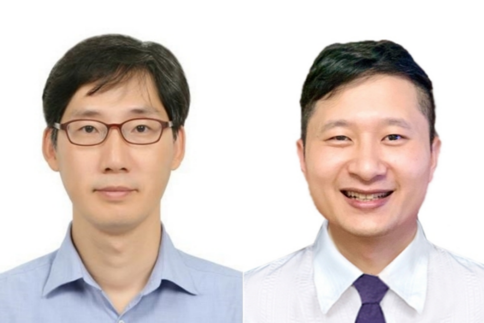 왼쪽부터 윤정원 교수, 박사후과정 Tuan-Anh Le 연구원. (사진=지스트)