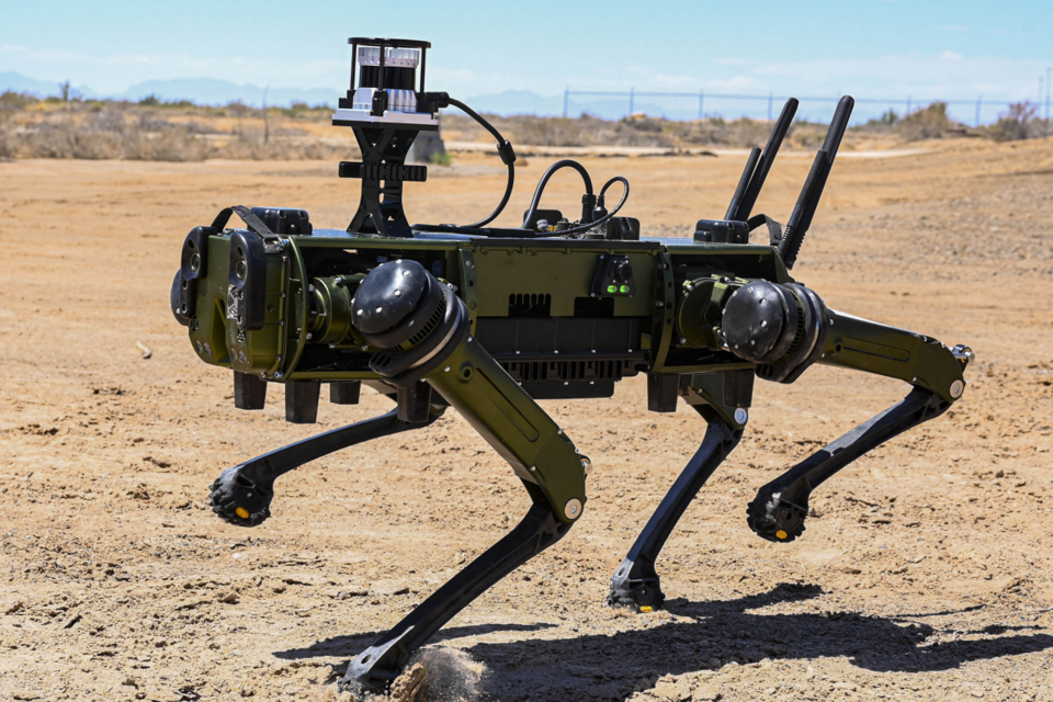 Ghost Robotics의 사족 보행 로봇 Vision 60. (사진=케이알엠)