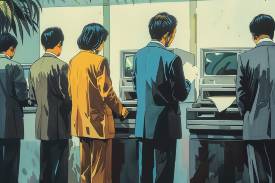 일본에선 아직도 팩스를 주로 활용하는 기업들이 많다고 한다. (사진=미드저니)