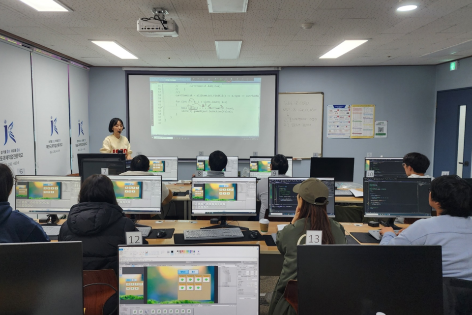 2023년 실감콘텐츠 전문인력양성 프로그램 교육 현장. (사진=전남정보문화산업진흥원)