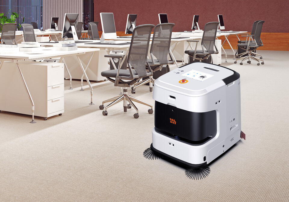 청소로봇 ‘휠리’. (사진=라이노스)