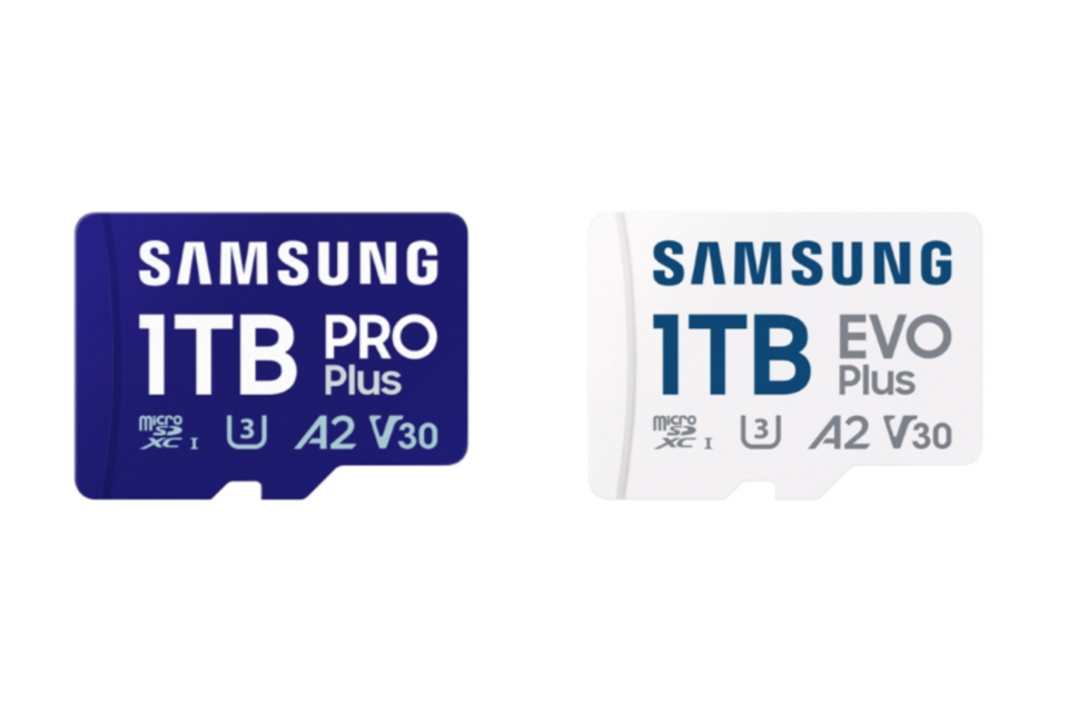 삼성전자 ‘PRO Plus’와 ‘EVO Plus’ 1TB 제품. (사진=삼성전자)