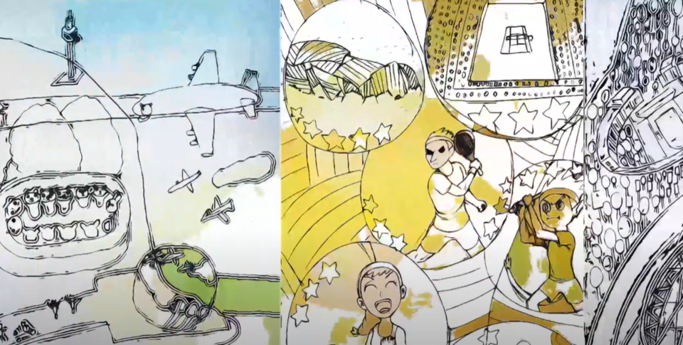 한국AI작가협회가 제작한 한불 특별 교류 영상 갈무리. (사진=한국AI작가협회)