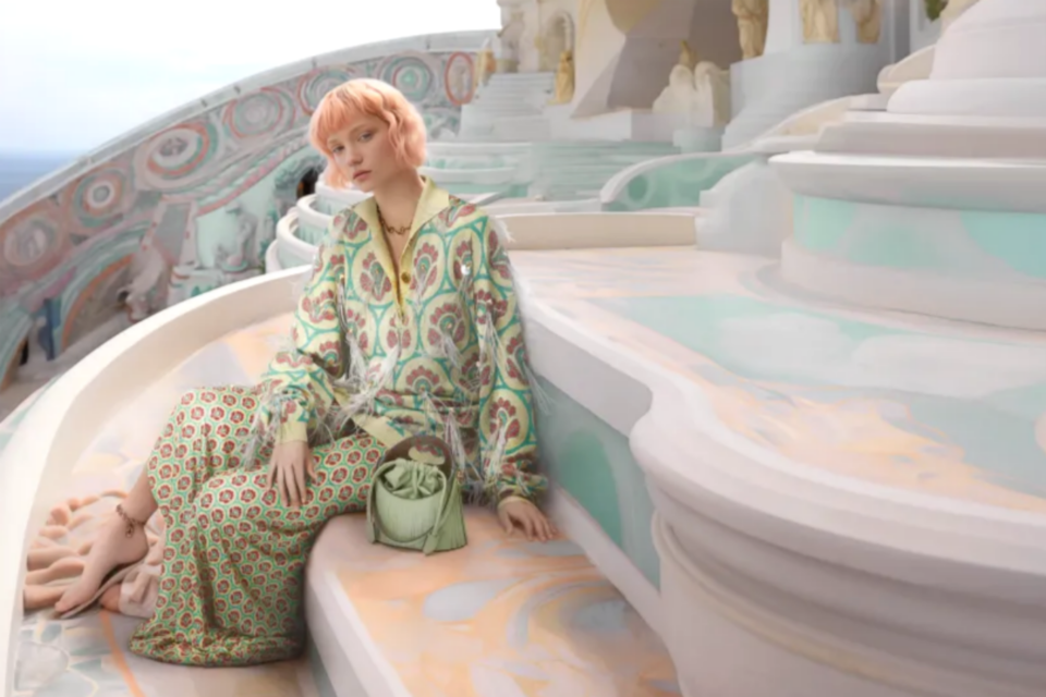 이탈리아 명품 패션 브랜드 에트로가 공개한 새로운 컬렉션 사진. 옷을 제외한 모든 요소들은 AI로 제작됐다. (사진=에트로)
