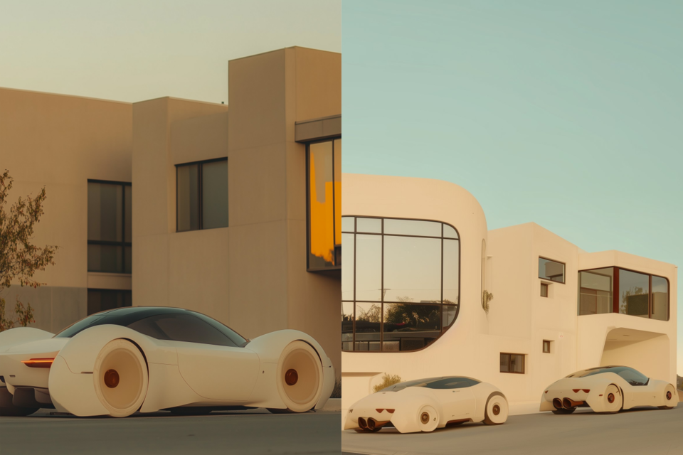 AI로 생성한 이미지(왼쪽)와 새로운 편집기로 해당 이미지를 수정한 결과물(오른쪽). (사진=Allar Haltsonen X)