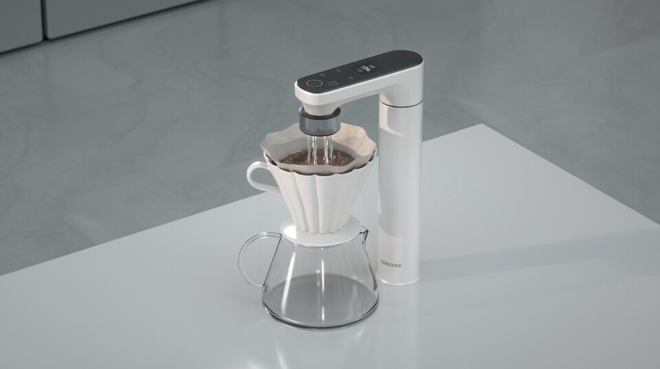 유럽 최대 가전 전시회인 ‘IFA 2024’에서 공개되는 비스포크 정수기 전용 ‘브루어 키트(Brewer Kit)’ 모습. (사진=삼성전자)