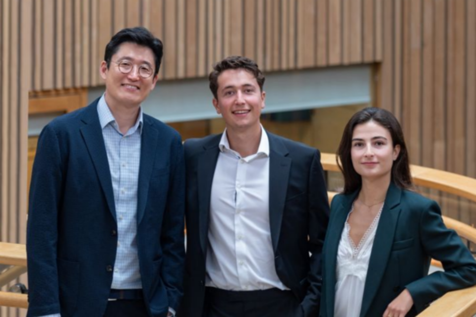 카디아테크를 설립한 한남식 CTO, 라파엘 페랄타 CEO. 텔마 자블로키 COO,.(사진=카디아테크)