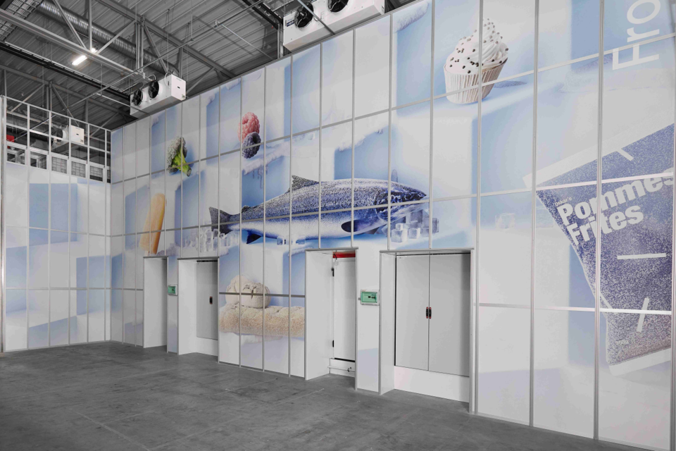 노르웨이 스베이오(Sveio) 소재 식품 유통 기업 하우겔란드(Haugaland Storhusholding)에 도입된 다중 온도 솔루션. (사진=오토스토어코리아)