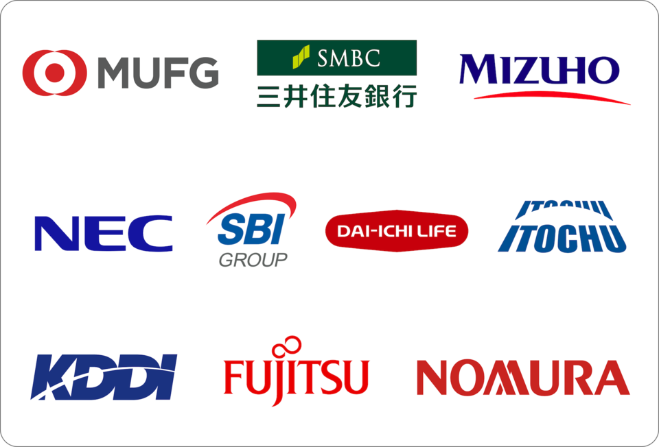 사카나 AI에 투자한 기업들 로고. (사진=사카나 AI)