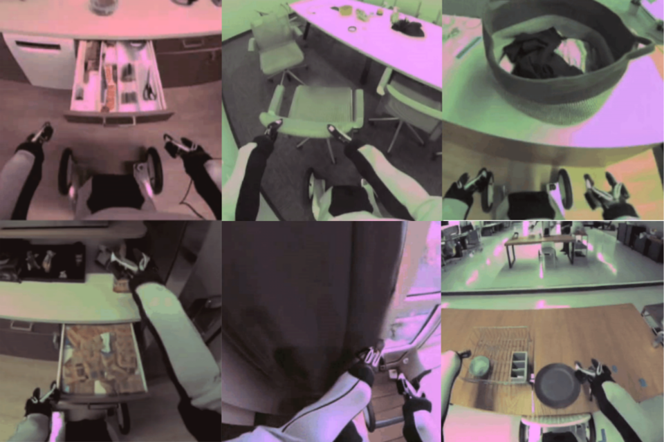 월드 모델이 만들어 낸 환경에서 로봇이 학습하는 모습. (사진=1X 테크놀로지스)