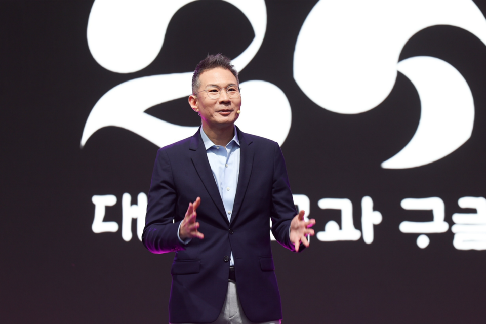 ﻿구글 포 코리아에서 발표하고 있는 김경훈 구글코리아 사장. (사진=구글코리아)