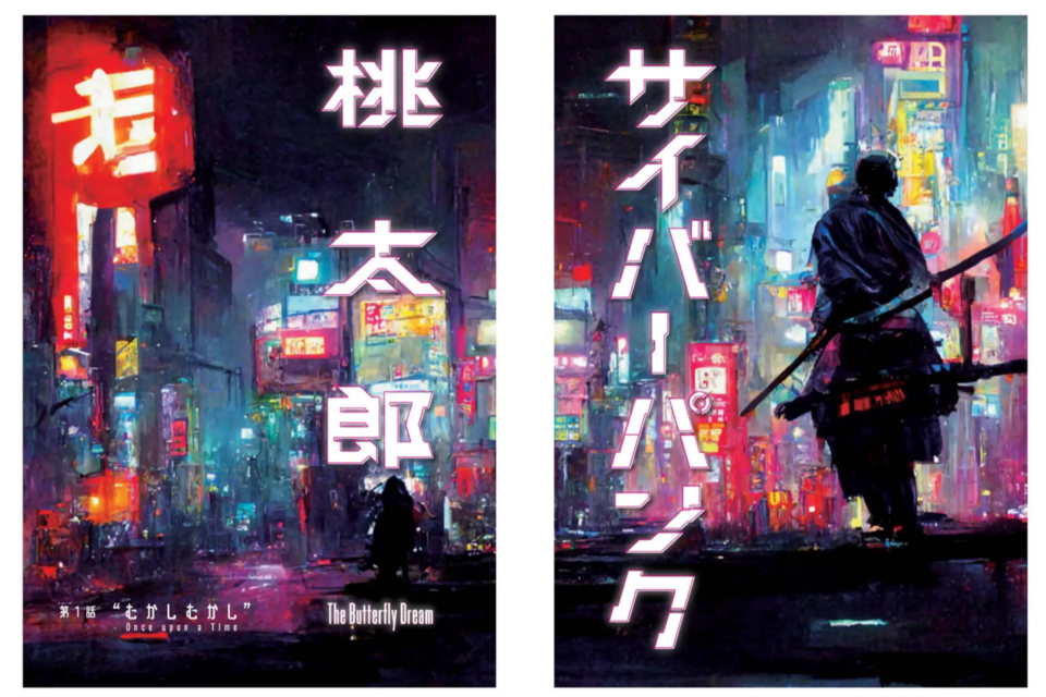 일본 만화가 루트포트가 AI 도구 미드저니로 그린 만화. (사진=신쵸사)