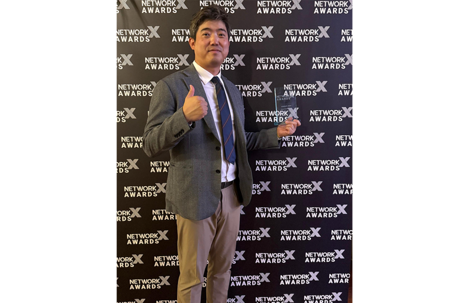 '네트워크 엑스 어워드' 현장에서 SK텔레콤 나민수 6G개발팀장. (사진=SK텔레콤)