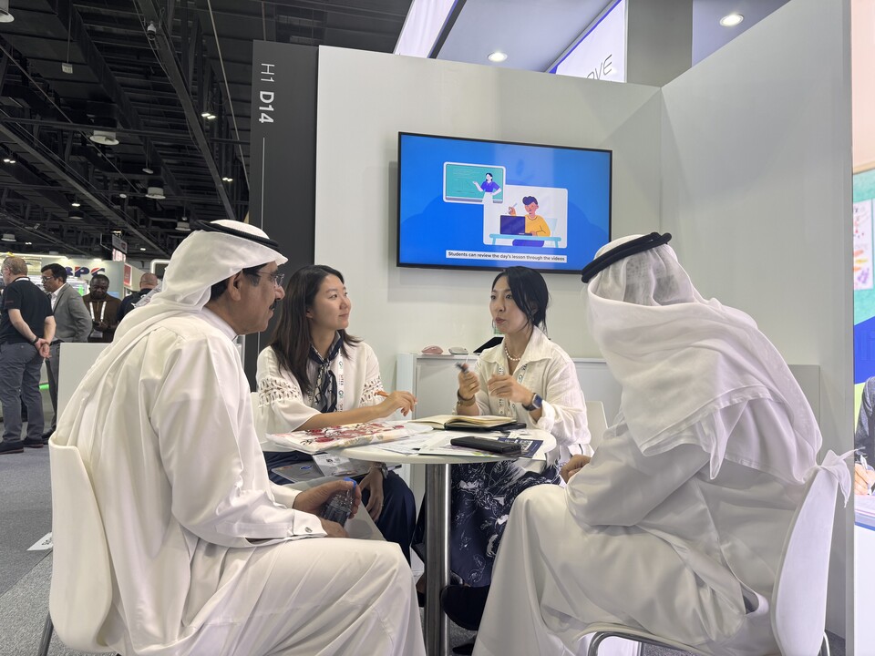 중동 현지 바이어 상담 현장. (사진=구루미)