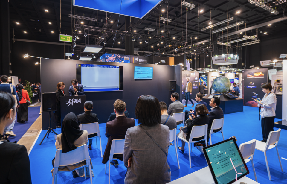 일본 우주항공연구개발기구 부스. (사진=지식인미나니)