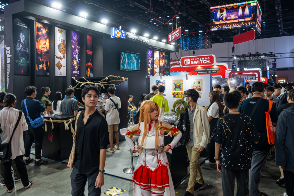 태국게임쇼에서 운영된 전남공동관 현장. (사진=전남정보문화산업진흥원)