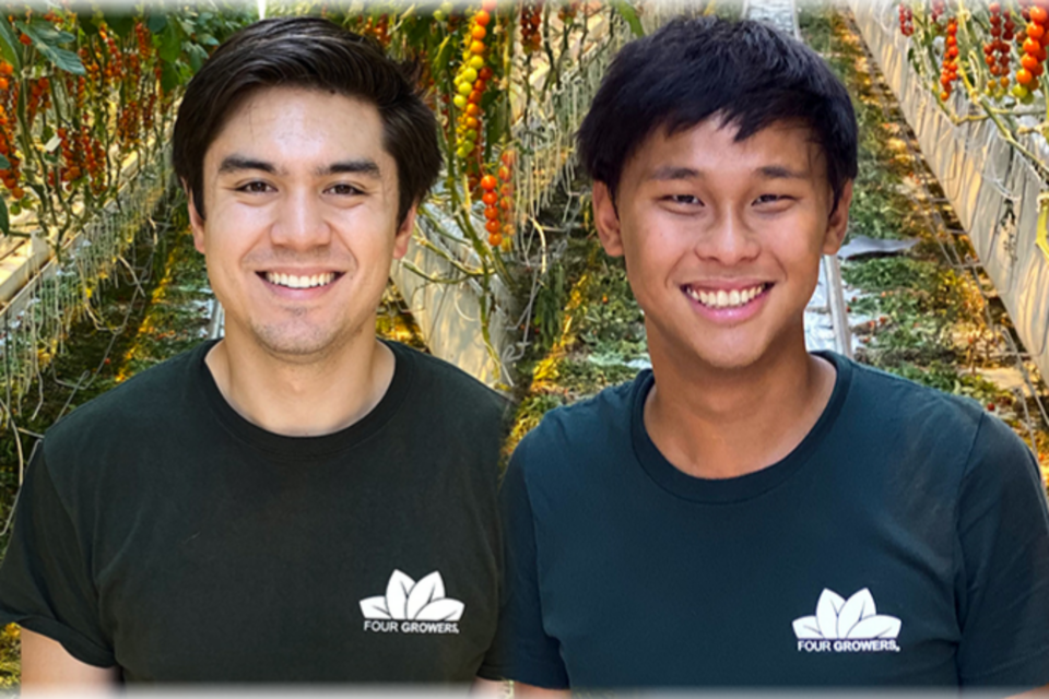 포 그로워스를 설립한 브랜든 콘티노 CEO와 댄 치 CTO. (사진=포 그로워스)