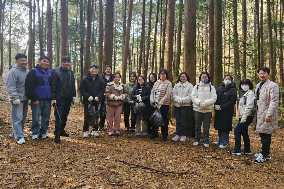 무등산 환경정화 활동 사진. (사진=GICON)