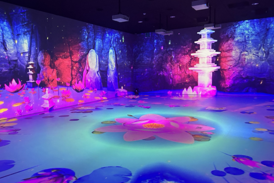 화순 운주사 신비로운 칠성바위를 주제로 한 몰입형 미디어아트. (사진=전남정보문화산업진흥원)