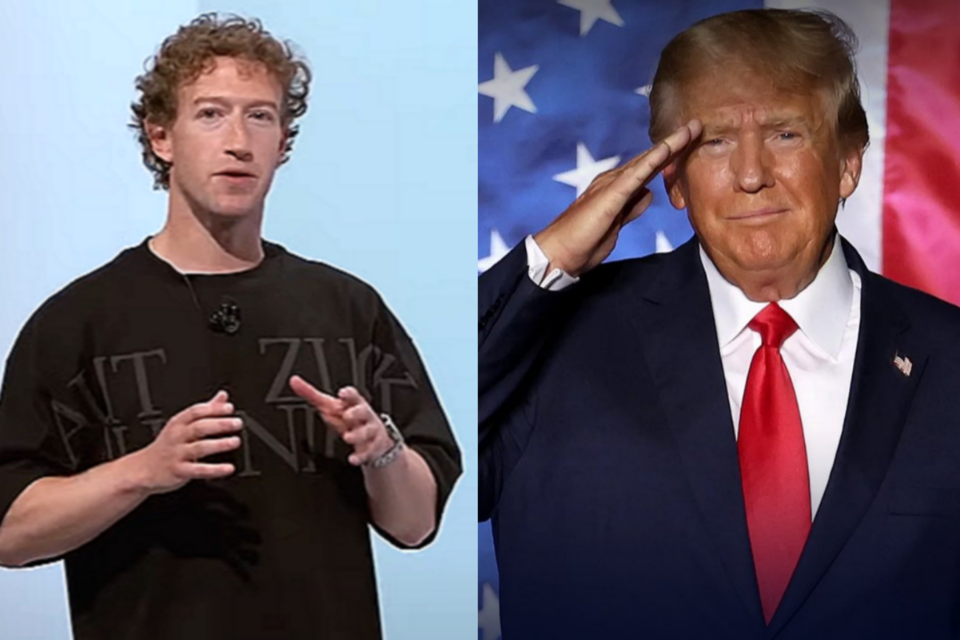 마크 저커버그 CEO와 도널드 트럼프 대통령 당선인. (사진=메타, 트럼프 X)