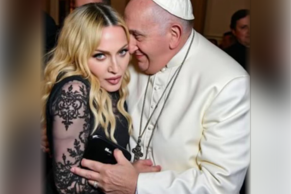 마돈나가 SNS에 게시한 'AI 사진'. (사진=마돈나 인스타그램)