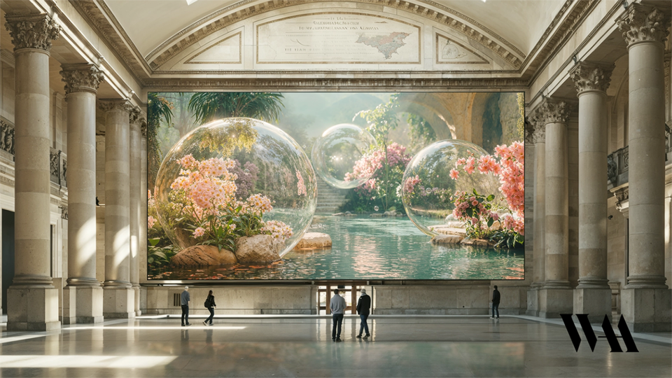 커즈가 ‘CES 2025’에 참가해 AI 기반 프리미엄 미디어아트 플랫폼 ‘WAA’를 공개한다. (사진=커즈)