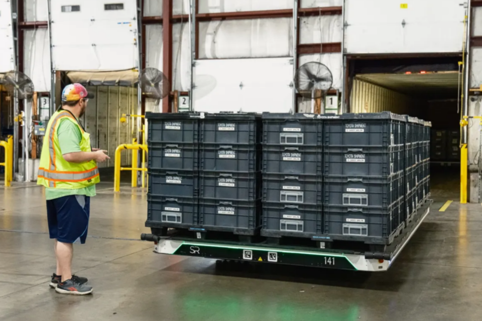 슬립 로보틱스가 개발한 적재 로봇 '슬립봇'. (사진=슬립 로보틱스)