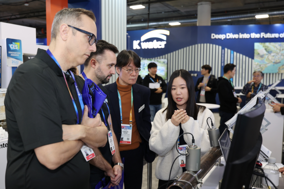 1월 7일 CES 2025 K-water관 현장. (사진=한국수자원공사)