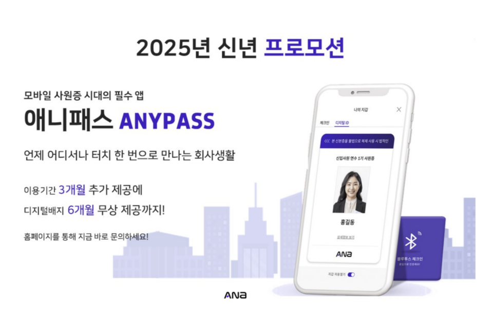 ANYPASS 신년 프로모션 설명 포스터. (사진=에이나)
