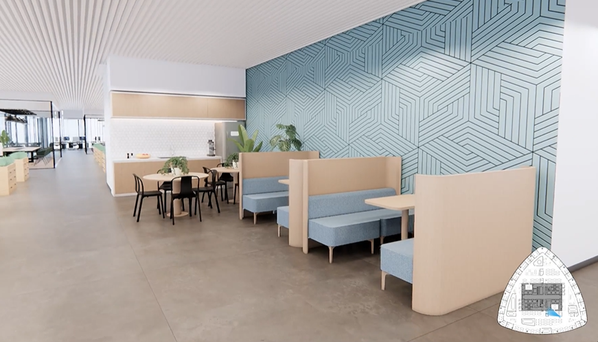 AI 기술로 제작한 3D 공간 디자인 시안. (사진=큐비크)