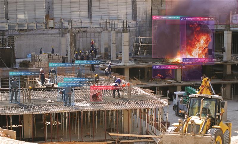 SAIGE SAFETY 모니터링 화면. (사진=세이지)