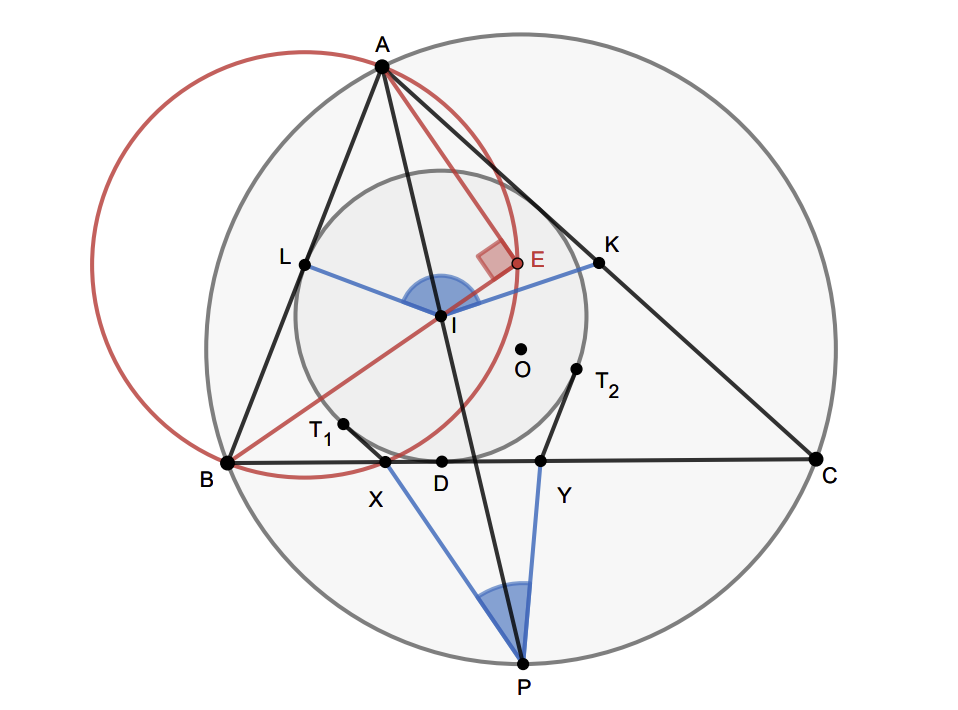 IMO 시험의 기하 문제 다이어그램. (사진=구글)