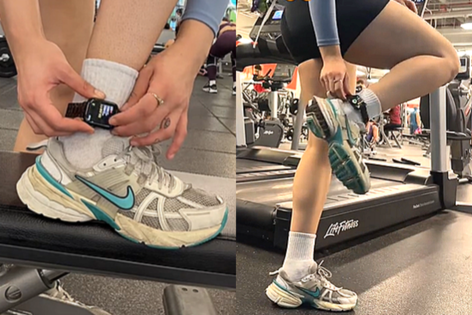 애플워치를 발목에 차는 사람들이 늘고 있다.