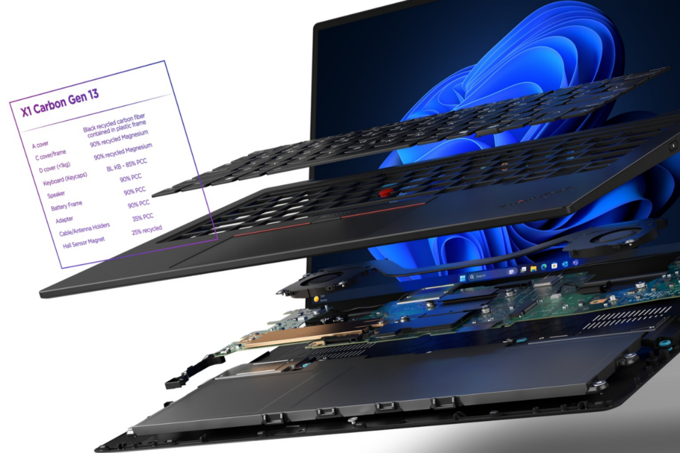 레노버 씽크패드 X1 카본 13세대 아우라 에디션. (사진=한국레노버)