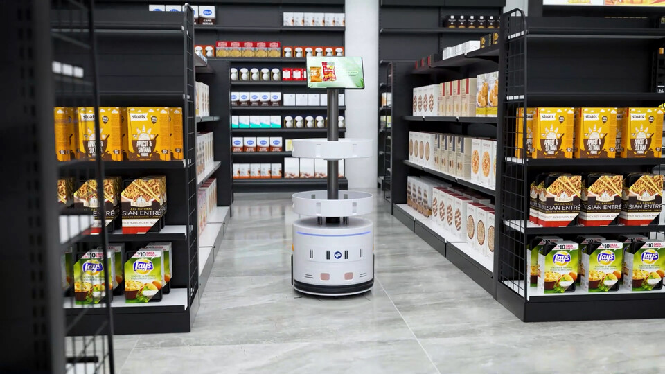 라이노스가 ‘서울 AI 페스타 2025’에서 공개한 3세대 AI 청소로봇 ‘휠리 J30s’. (사진=라이노스)