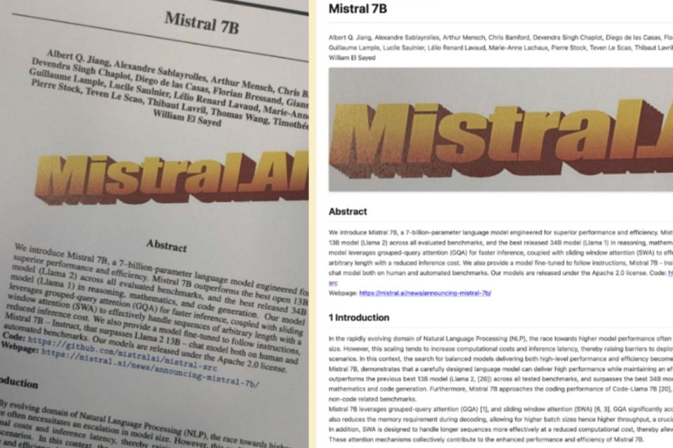 미스트랄 OCR 기능 활용 사례. (사진=미스트랄)