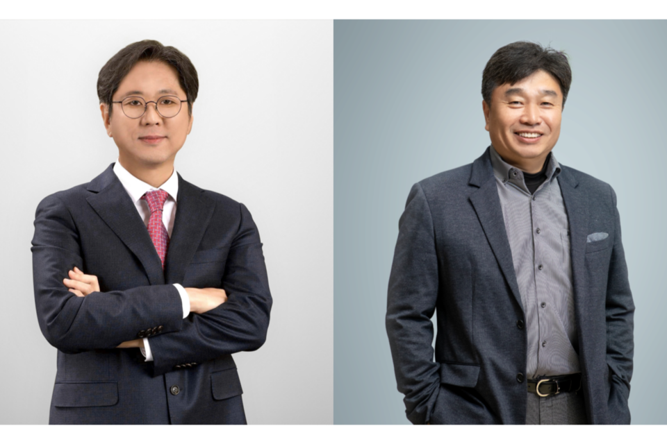 왼쪽부터 윤세혁 씨이랩 대표이사, 채정환 씨이랩 대표이사. (사진=씨이랩)