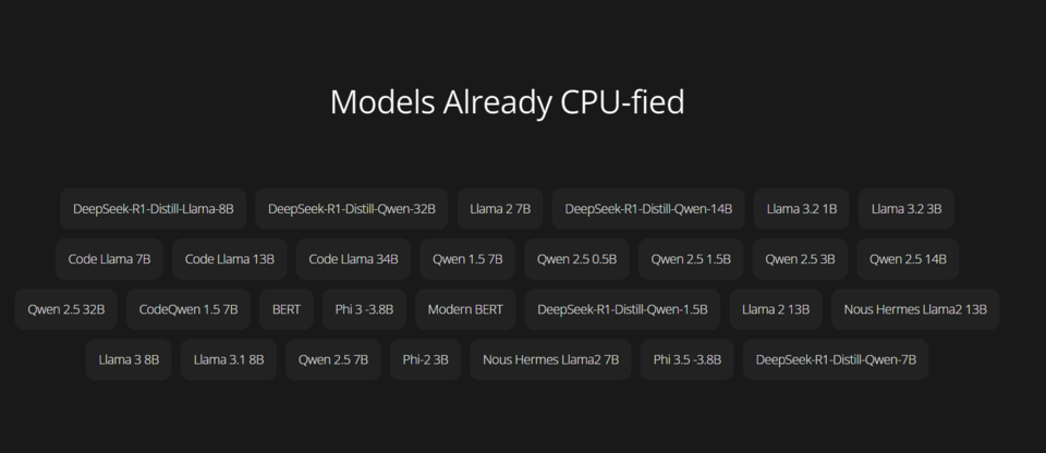 지로랩스 AI 플랫폼에서 지원되는 AI 모델. (사진=지로랩스)