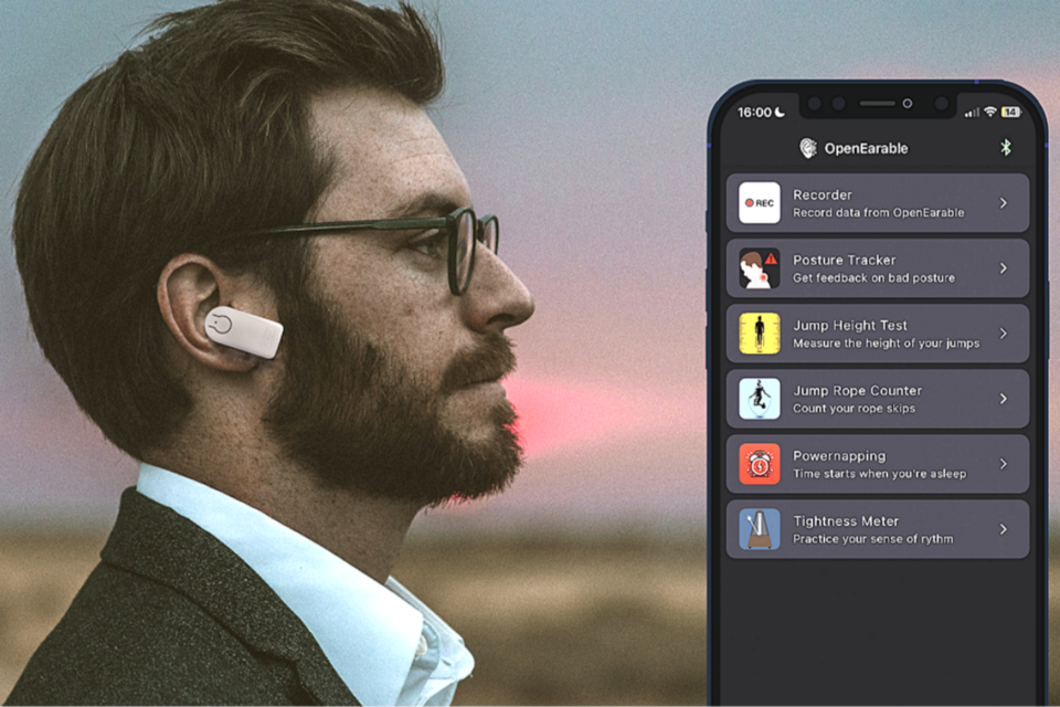 독일 연구진이 개발한 새로운 이어폰. (사진=OpenEarable)